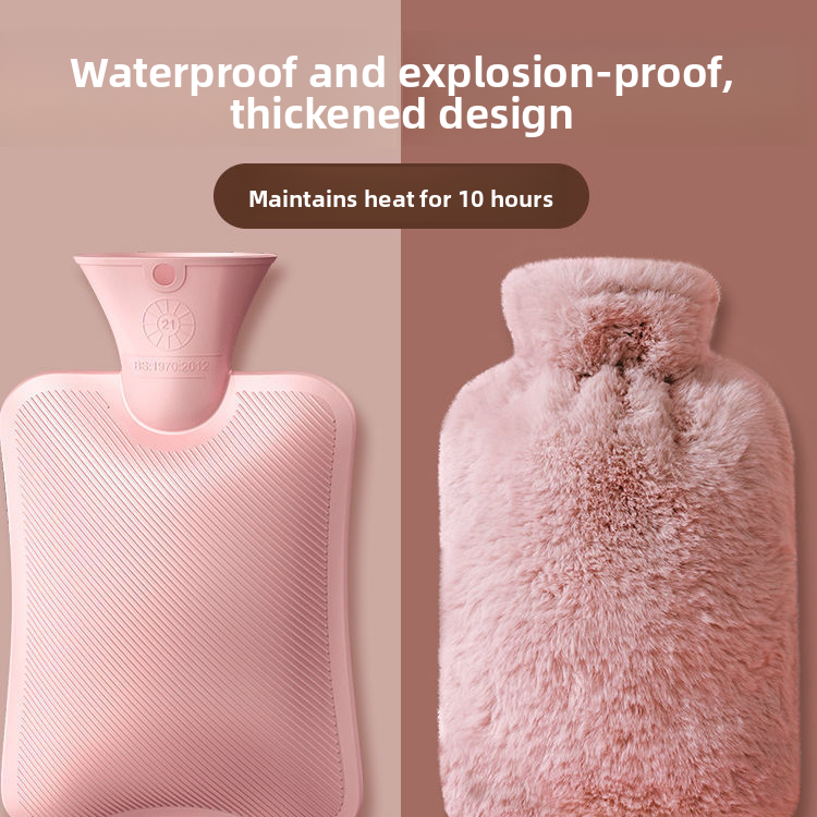 Thickened Explosion-Proof Hot Water Bottle with Fabric Cover
