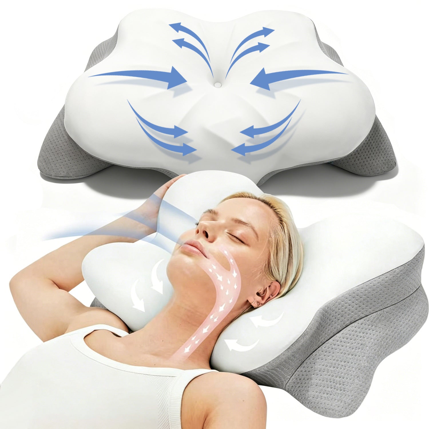 Memory Foam Cervical Support Pillow