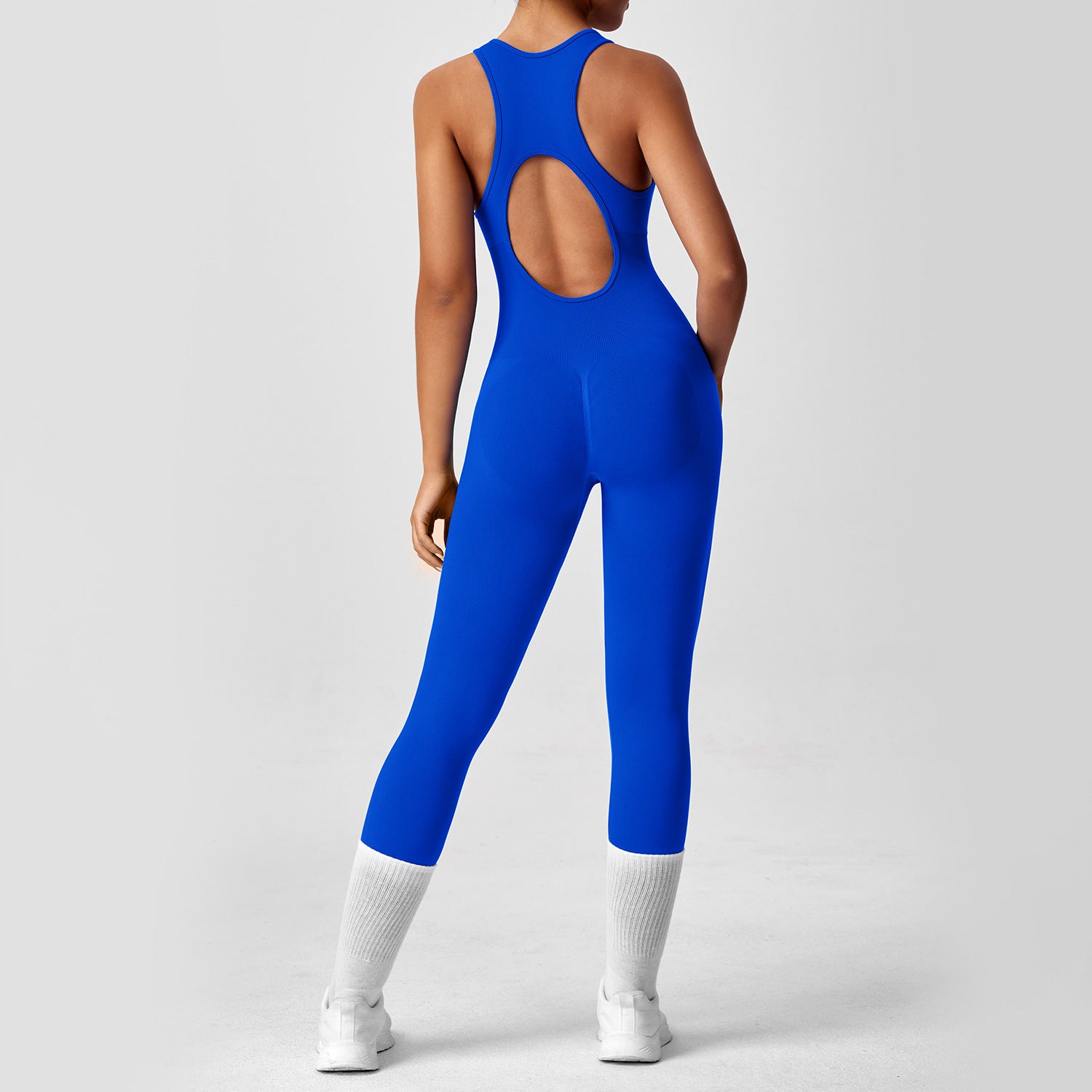 Yoga Suit Hollow Back High Elastic Tight Fit Fitness Suit for Women