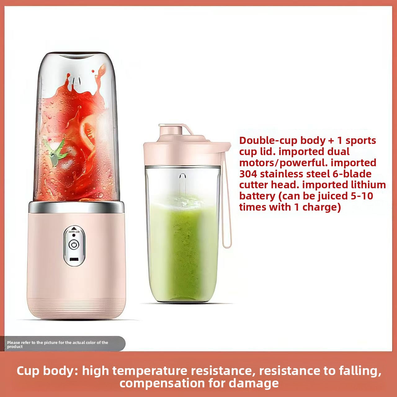 Portable USB Rechargeable Juice Blender Cup