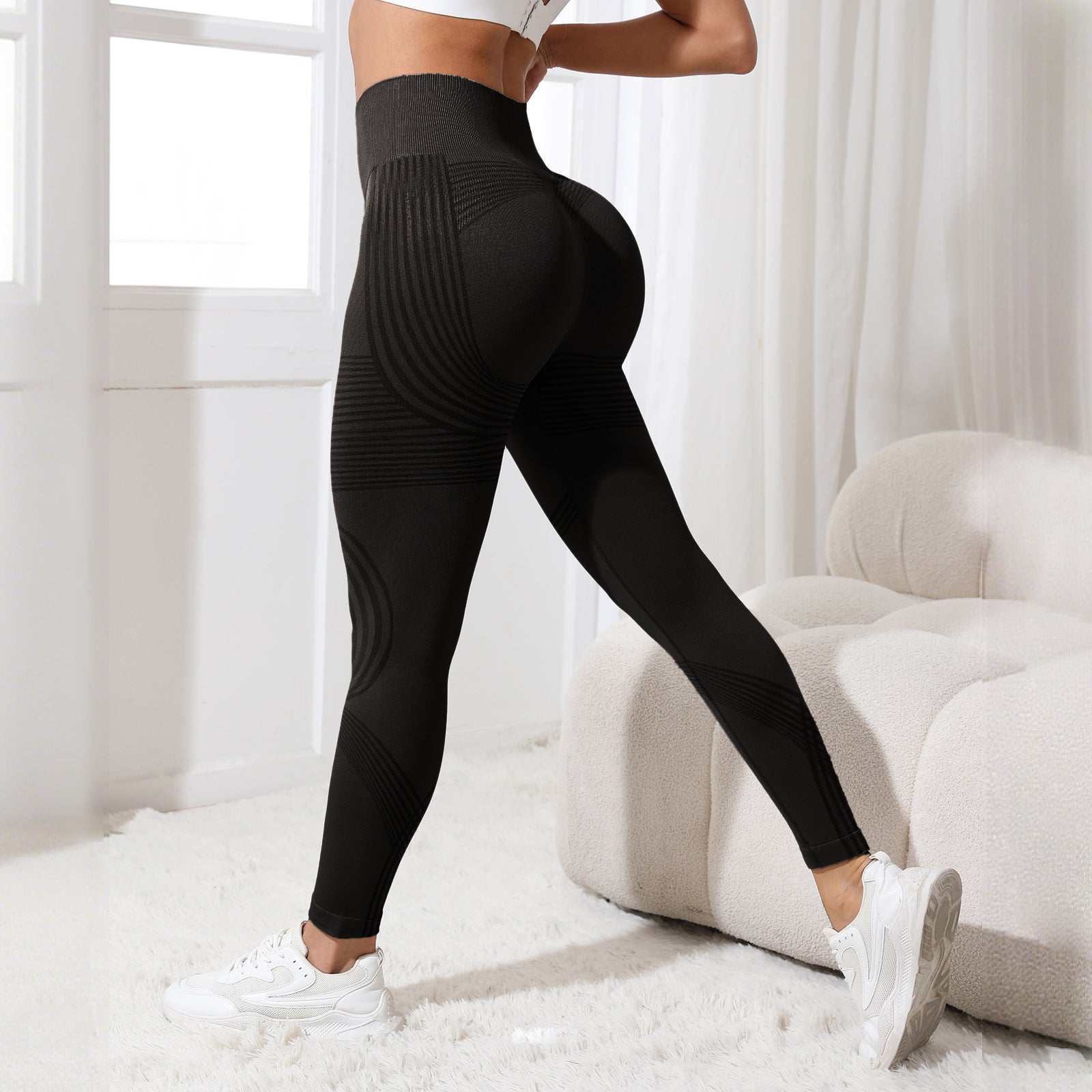 Seamless High-Waisted Tummy Control Yoga Pants