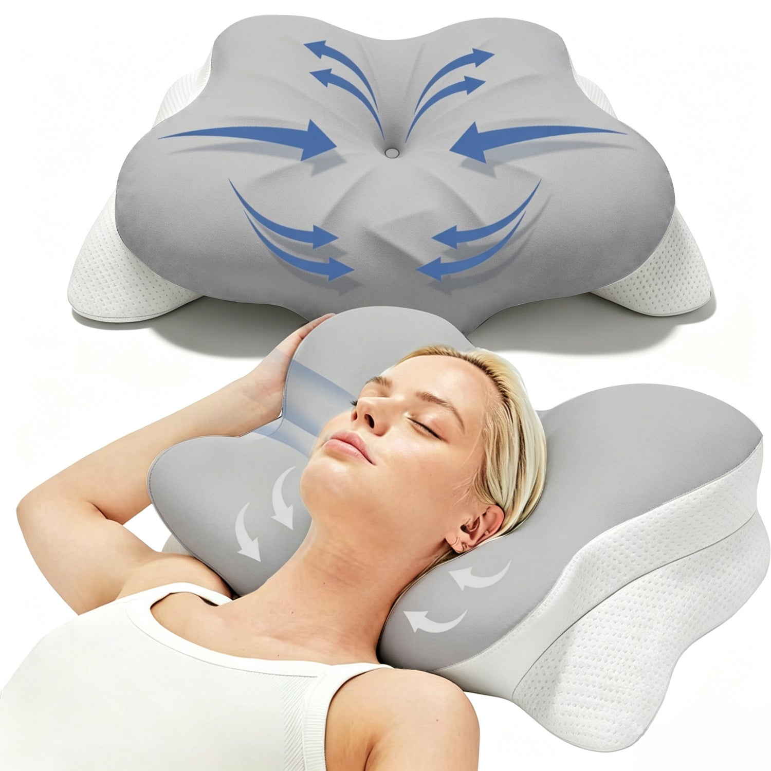 Memory Foam Cervical Support Pillow