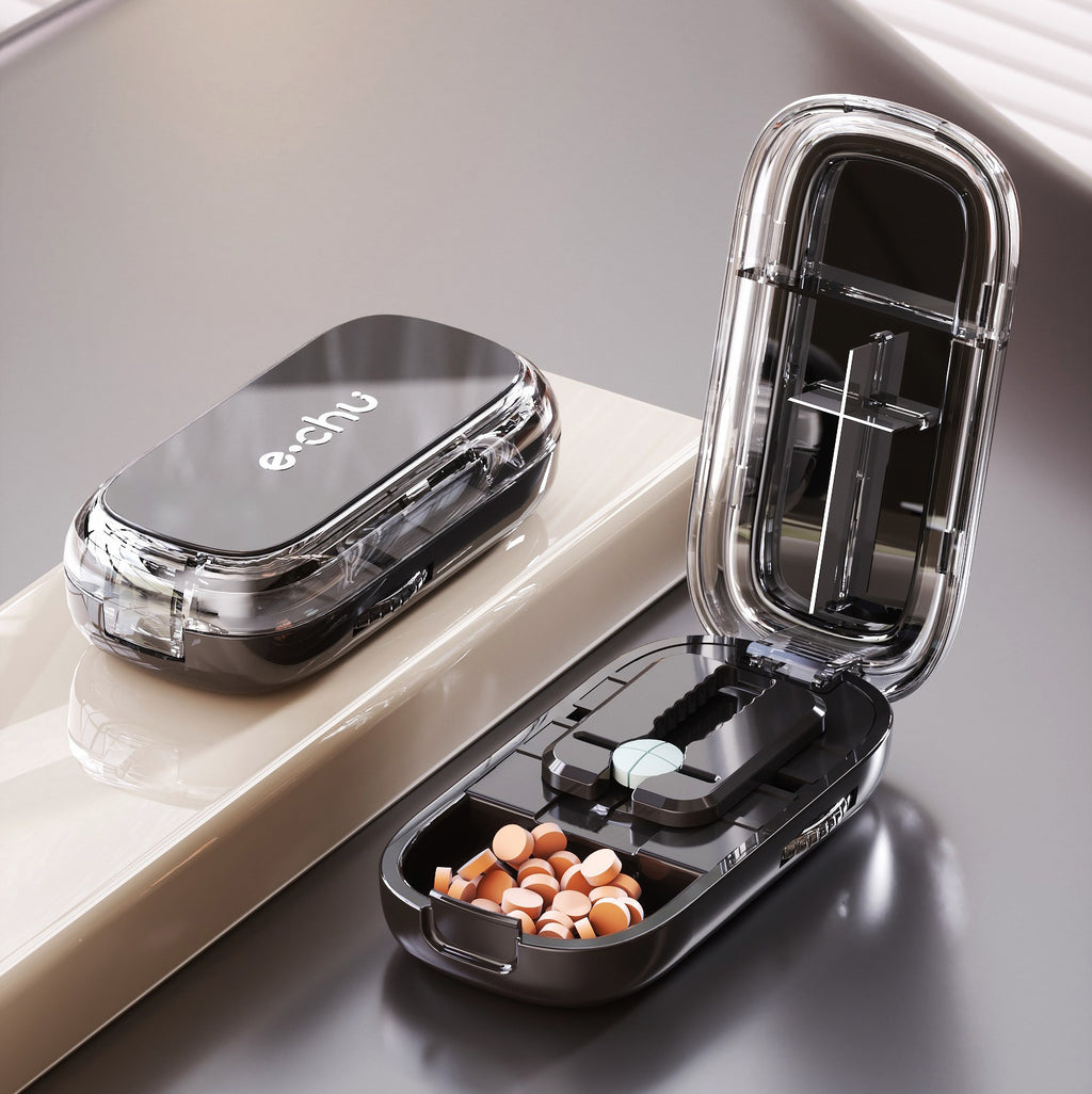 Portable Medicine Cutter Organizer