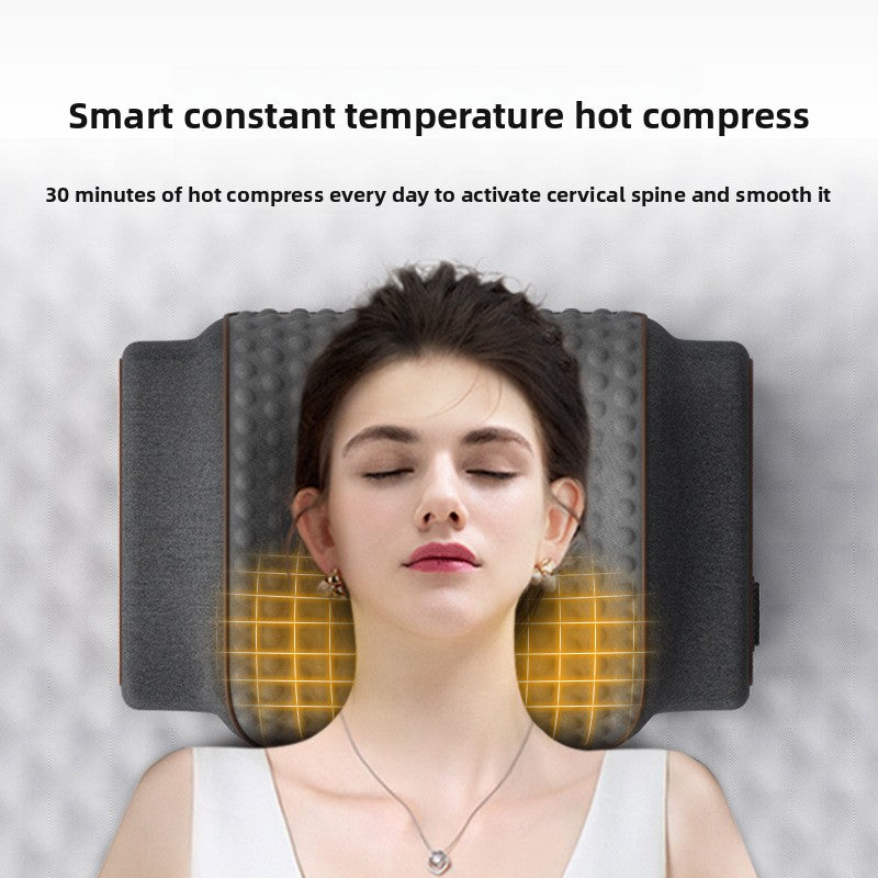 Cervical Massage Heating Pillow with Adjustable Support
