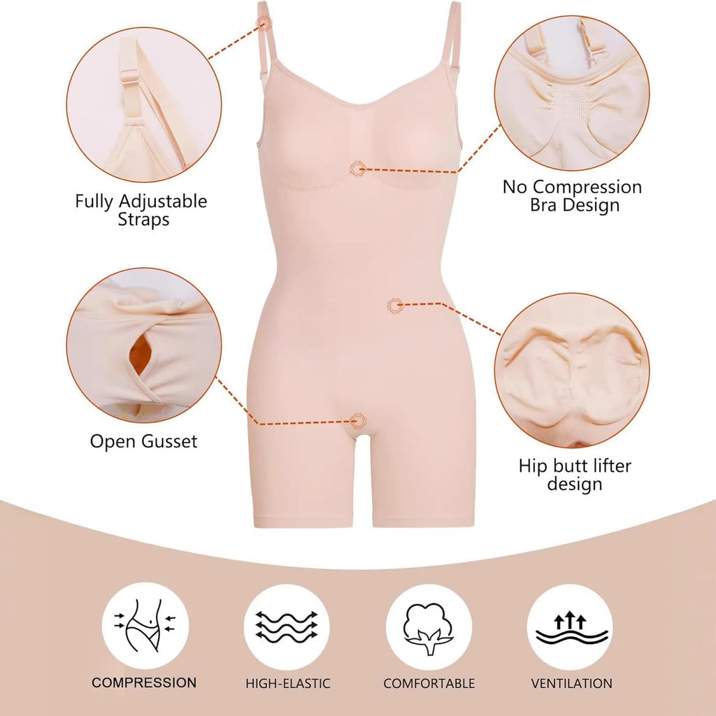 Seamless Tummy Control Shapewear Bodysuit