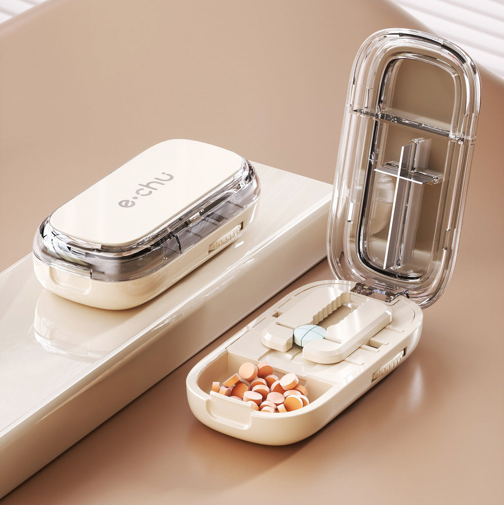 Portable Medicine Cutter Organizer