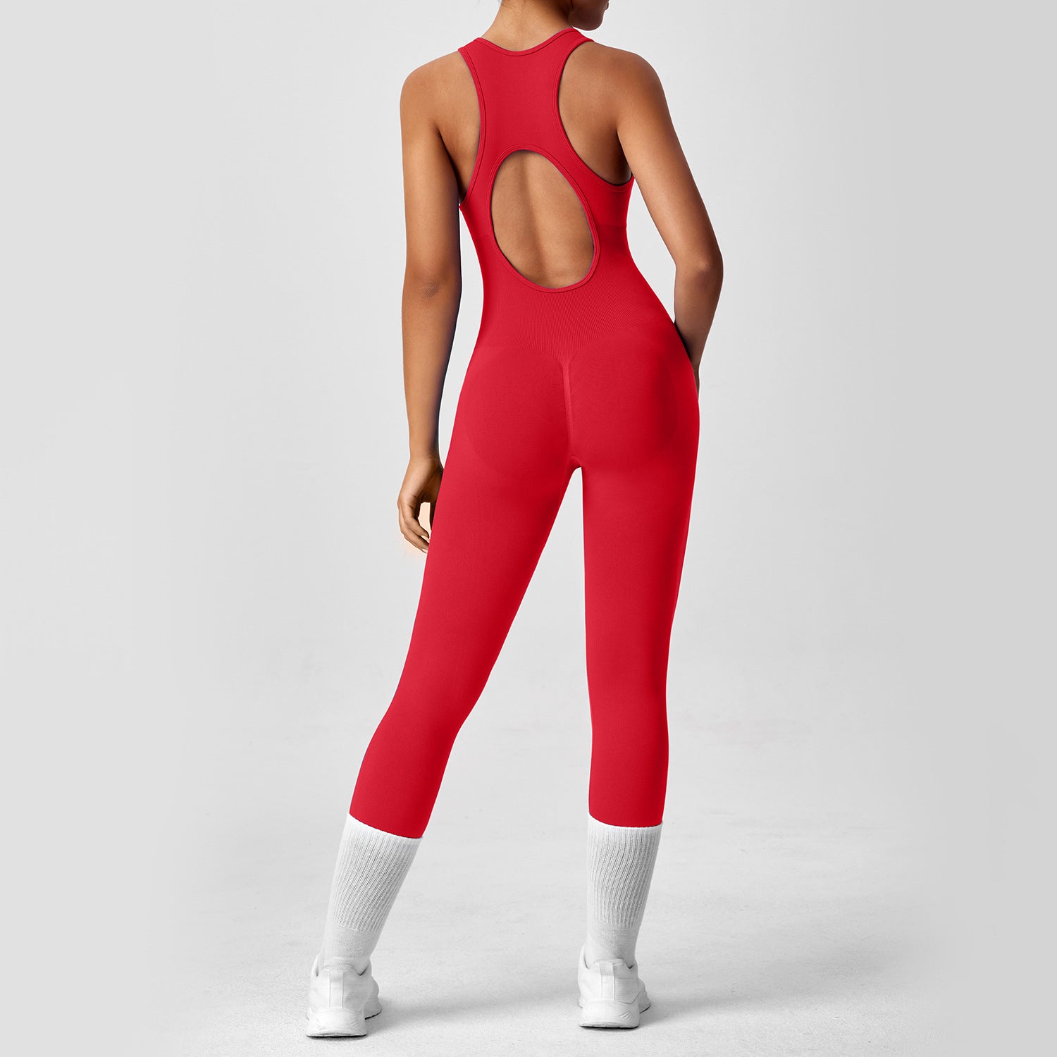 Yoga Suit Hollow Back High Elastic Tight Fit Fitness Suit for Women