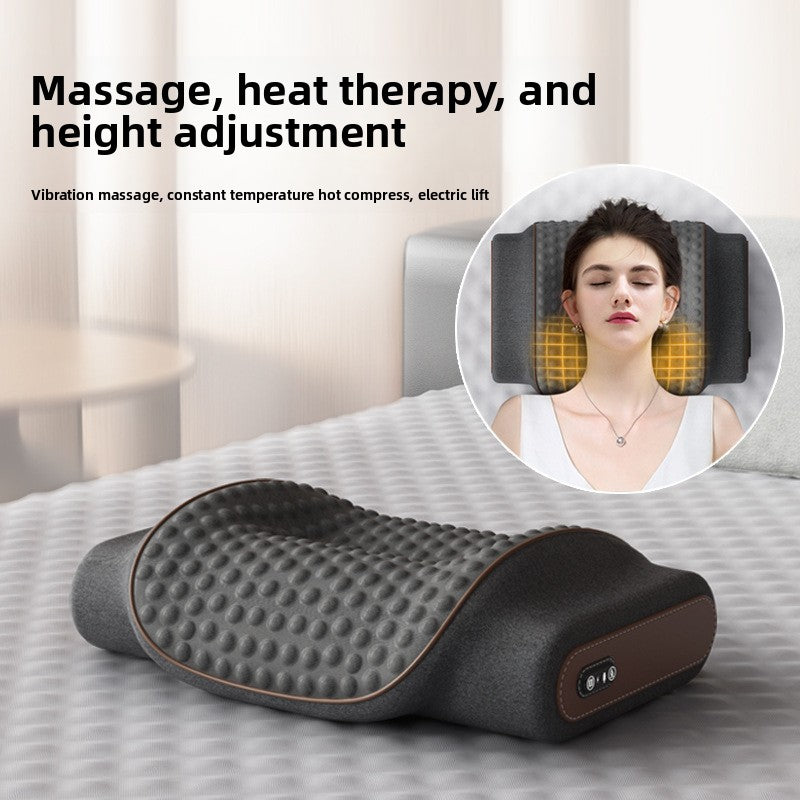 Cervical Massage Heating Pillow with Adjustable Support