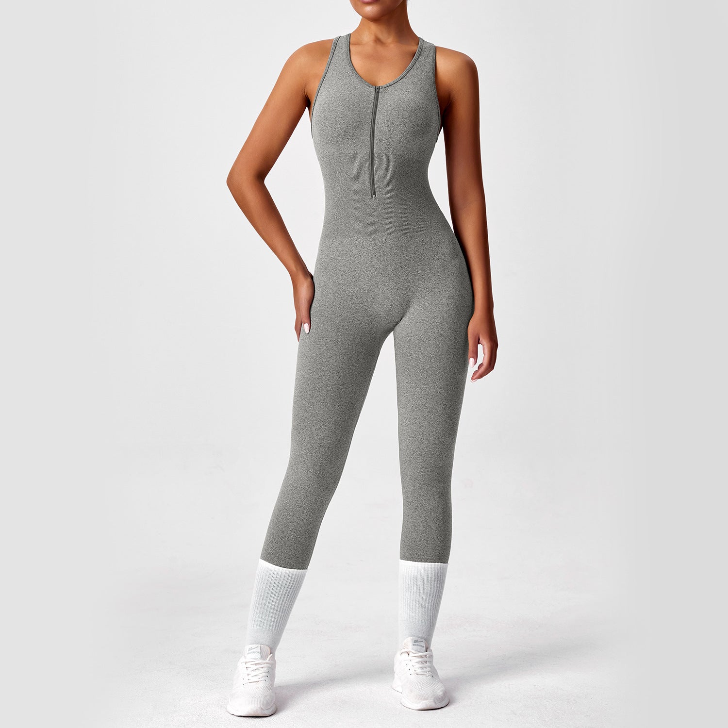 Yoga Suit Hollow Back High Elastic Tight Fit Fitness Suit for Women