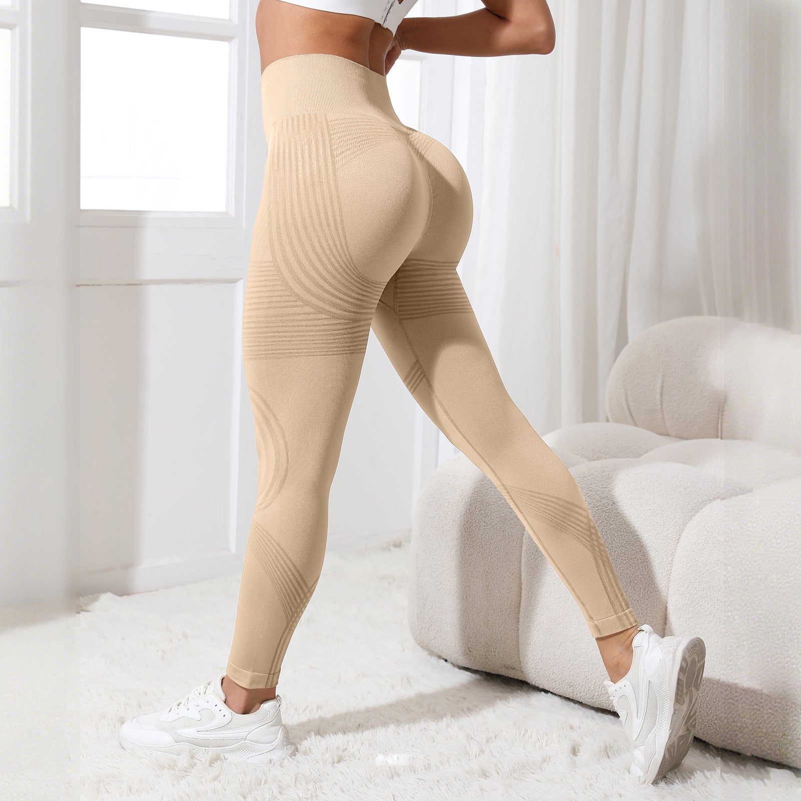 Seamless High-Waisted Tummy Control Yoga Pants