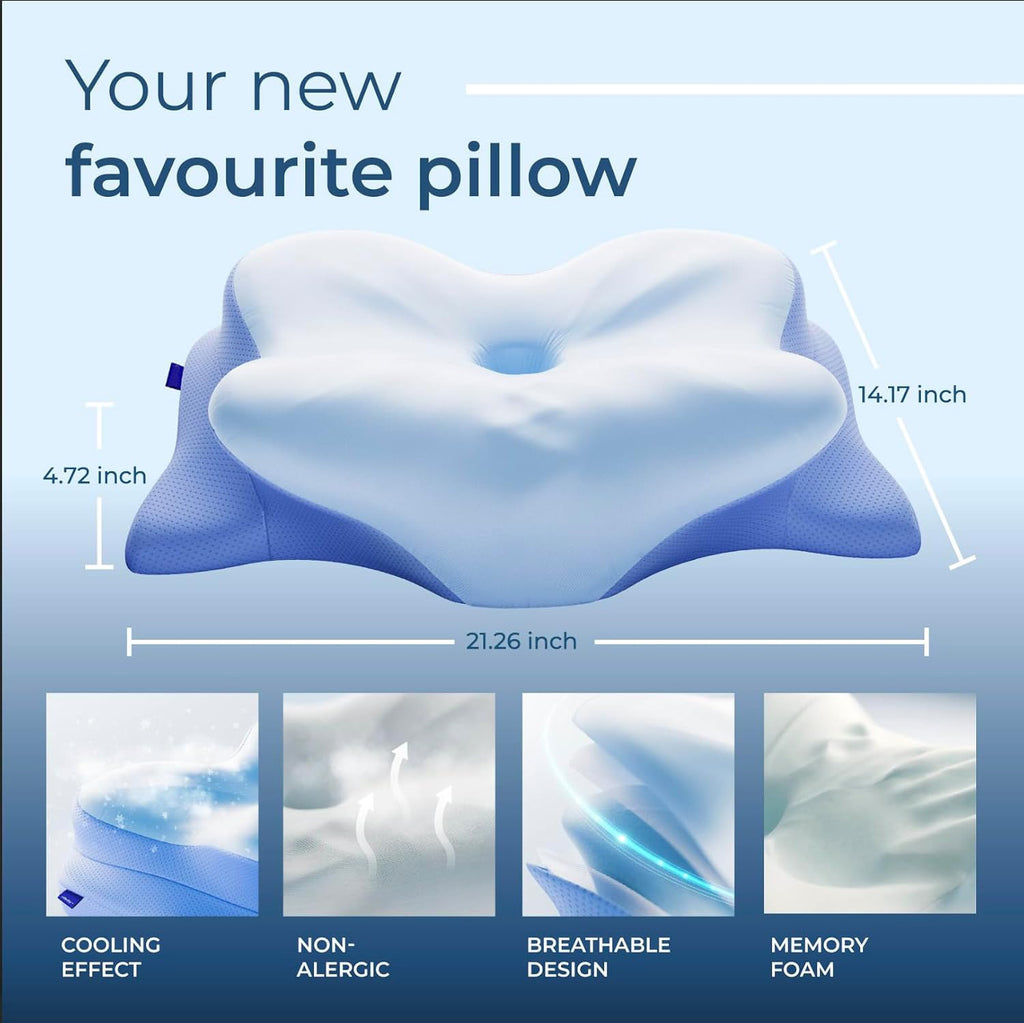 Memory Foam Cervical Support Pillow