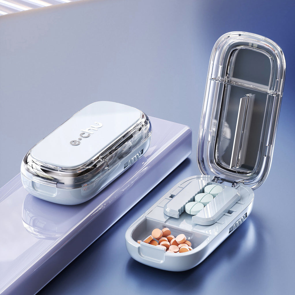 Portable Medicine Cutter Organizer