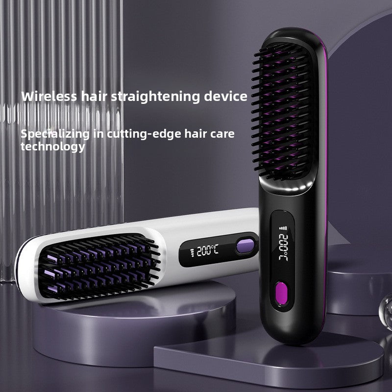 Wireless Hair Straightening Comb with Negative Ion Technology