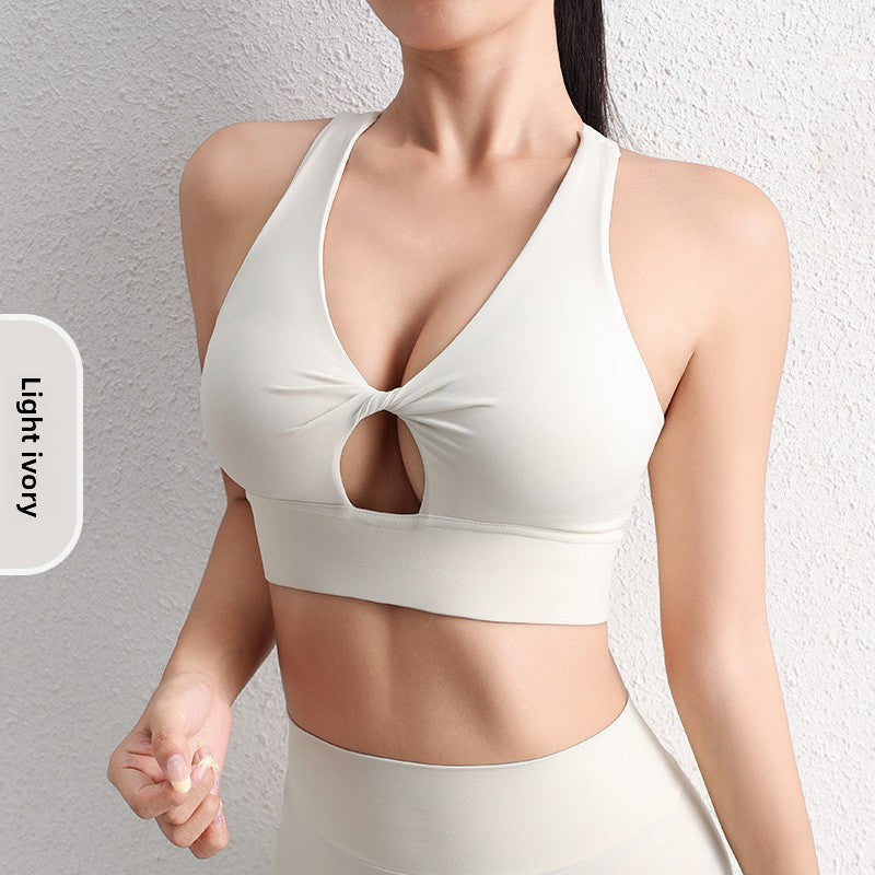 Cut-out yoga sports underweear