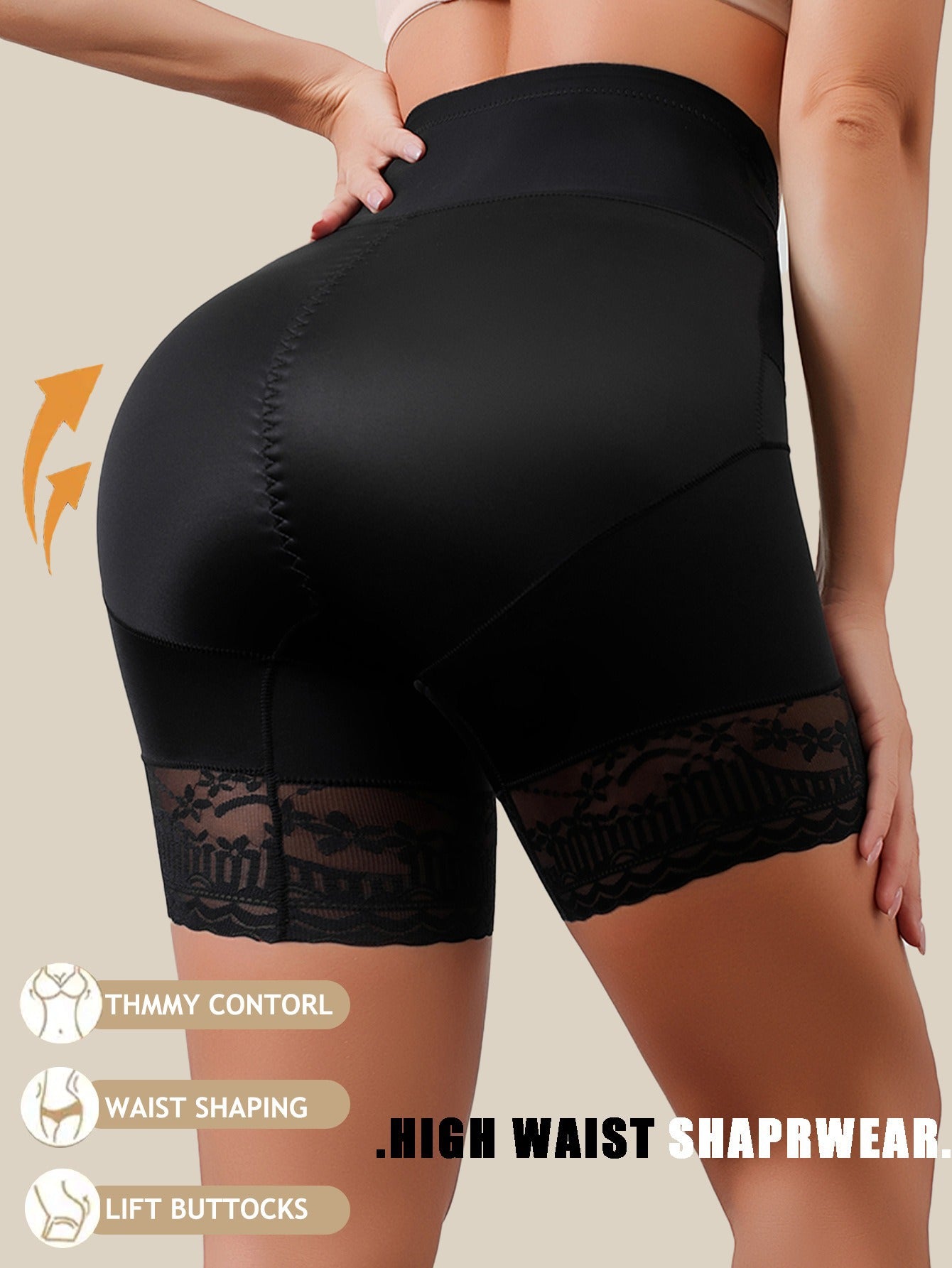 High-Waisted Tummy Control Butt-Lifting Shapewear Pants
