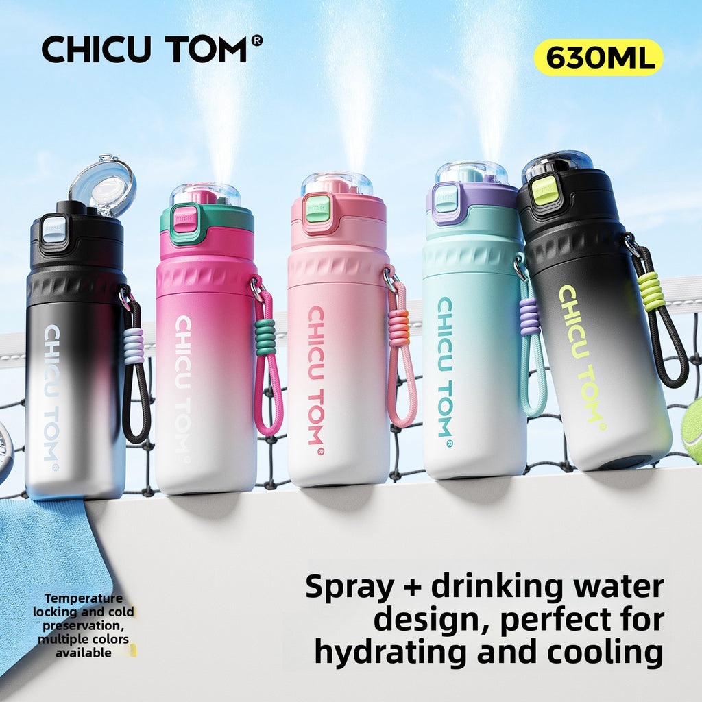 Stainless Steel Thermal Spray Water Bottle