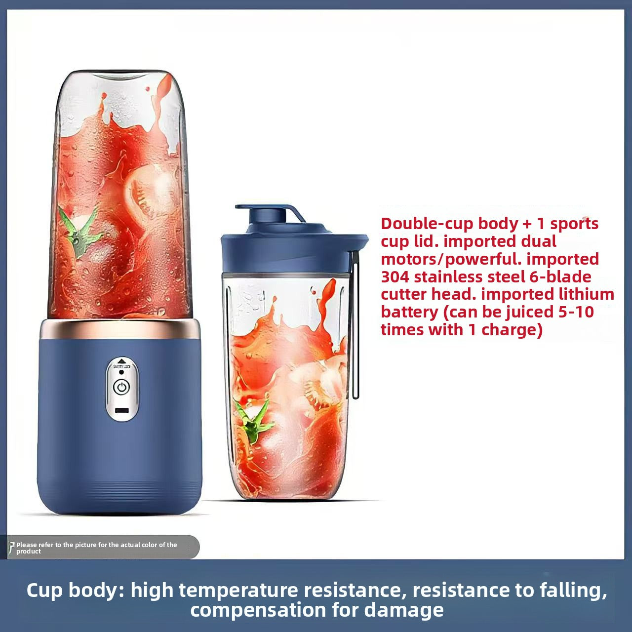 Portable USB Rechargeable Juice Blender Cup